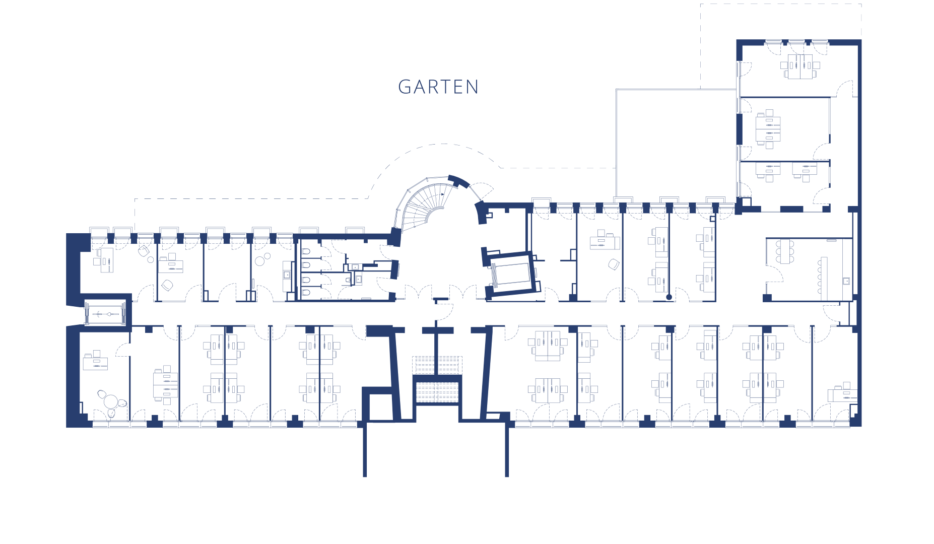 Gartengeschoss Single